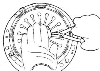 3) Open the pliers and press on the…