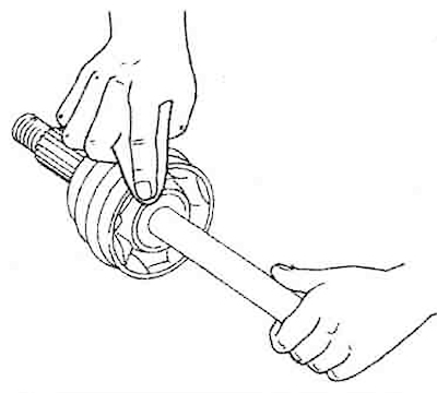 4. Check the dynamic damper for damage.