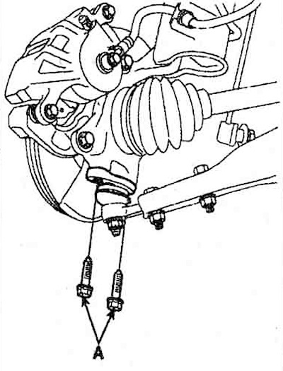 Рычаг подвески — снятие и установка (Хендай Туссан 1 2005-2010: Шасси ...