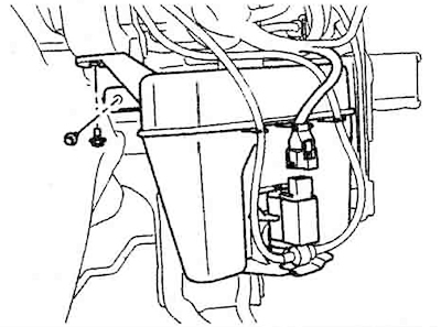 Хендай туксон как снять бачок омывателя Front windshield washer motor - removal and installation (Hyundai Tucson 1 2005-