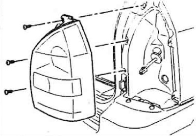2. Loosen the three screws of the rear…