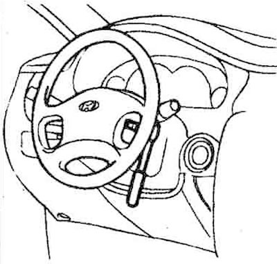2. Using a hex key, loosen the bolts…