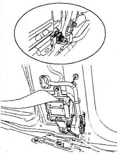 Снятие преднатяжителя ремня безопасности (Хендай Туссан 1 2005-2010 ...