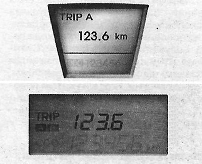 Trip odometer (km)