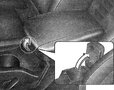 Compartment in the center console (if…