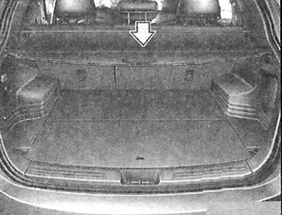 Защитный экран багажного отделения (при наличии)