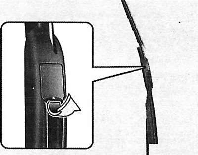 Note: Do not allow the wiper arms to…