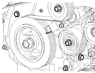 Turn the crankshaft pulley and align…