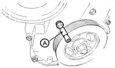 (4) Insert the thin pin (A)…