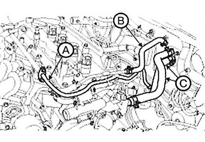 19. Disconnect the fuel hose (A), brake…