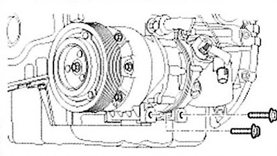 10. Unscrew the lower compressor…
