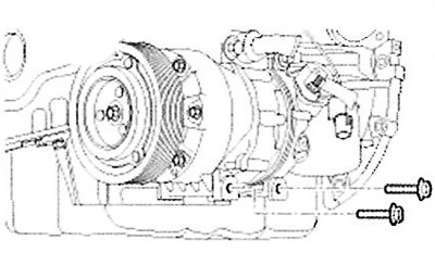 Note: Tightening torque: 20.0 - 32.9 Nm.