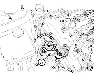 Note: Tightening torque: 63.7 - 83.4 Nm.
