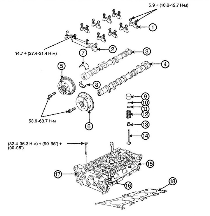 1. Camshaft bearing cap
