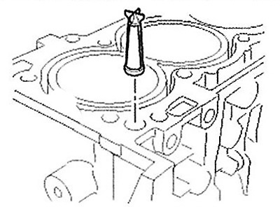 1. Install the oil control valve filter.