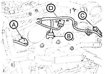 (19) Disconnect the exhaust gas…