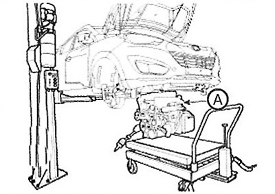 Caution: When removing the engine and…