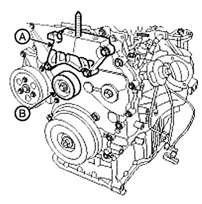 Note: Tightening torque: 42.2 - 53.9 Nm.