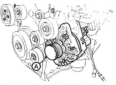 Note: Tightening torque: 49.0 - 63.7 Nm.