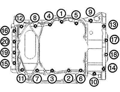 Note: Tightening torque: 9.8-11.8 Nm.