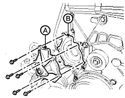 Note: Tightening torque: 19.6 - 24.5 Nm.