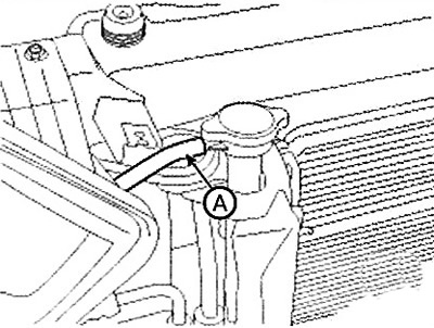 9. Disconnect the steam outlet hose (A)…