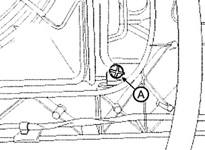 2. Remove the drain plug (A) and drain…