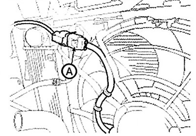 9. Disconnect the fan motor connector…