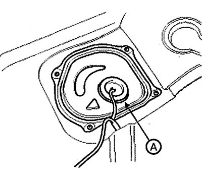 3. Remove the fuel pump servicing hatch…