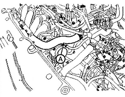 6. Disconnect the upper radiator hose…