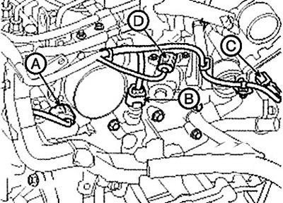 (19) Disconnect the exhaust gas…