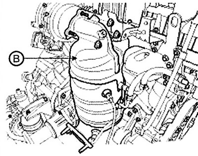 Note: Tightening torque: 49.0-68.6 Nm.