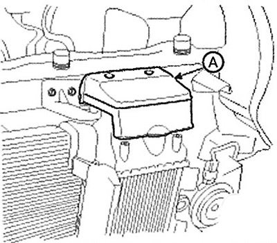 7. Remove the top cover (A).