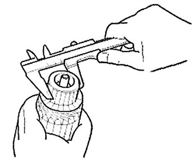 Maximum permissible value: 27.1 mm.