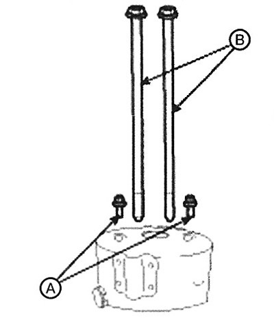 3. Loosen the screw (A) securing the…