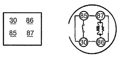 4. Apply 12V to terminal 85 and connect…