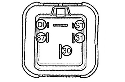 Connect the (+) probe to terminal «G»…