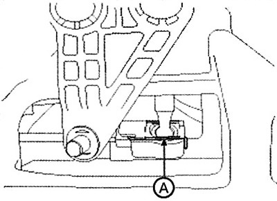 3. Remove the retainer (A) from the…
