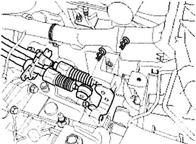 6. Remove the gear selector and shift…