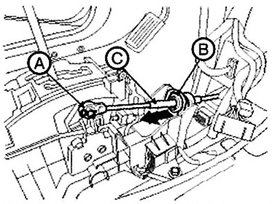 3. Remove the retainer (A) and clamp…