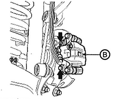 Note: Tightening torque: 78.4 - 98.0 Nm.