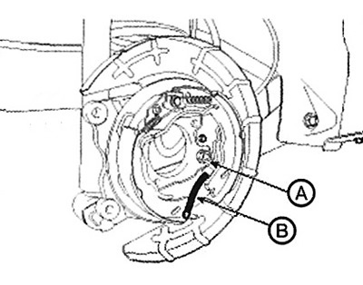 6. Disconnect the parking brake cable…