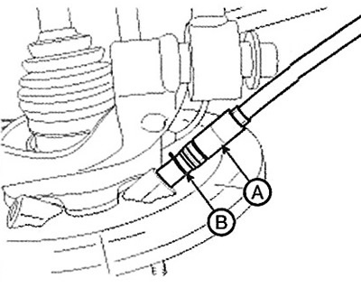 7. Remove the stopper (B) of the…