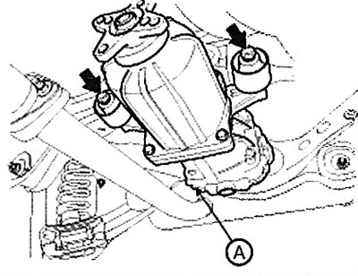 Note: Tightening torque: 68.6 - 88.3 Nm.