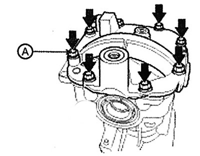 Note: Tightening torque: 39.2 - 49.0 Nm.