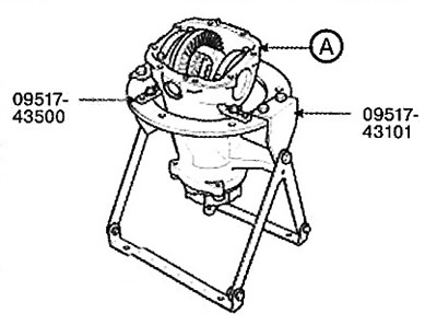 Install the final drive housing (A)…