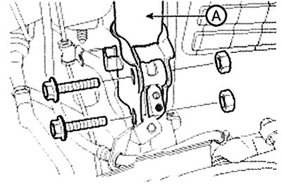 Note: Tightening torque: 137.3-156.9 Nm.