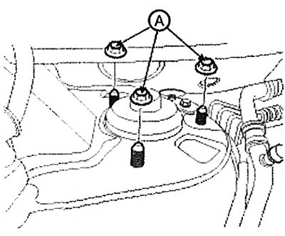 Note: Tightening torque: 44.1-58.8 Nm.