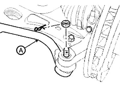 Note: Tightening torque: 34.3-44.1 Nm.