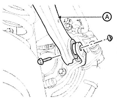 Upper arm rear suspension
